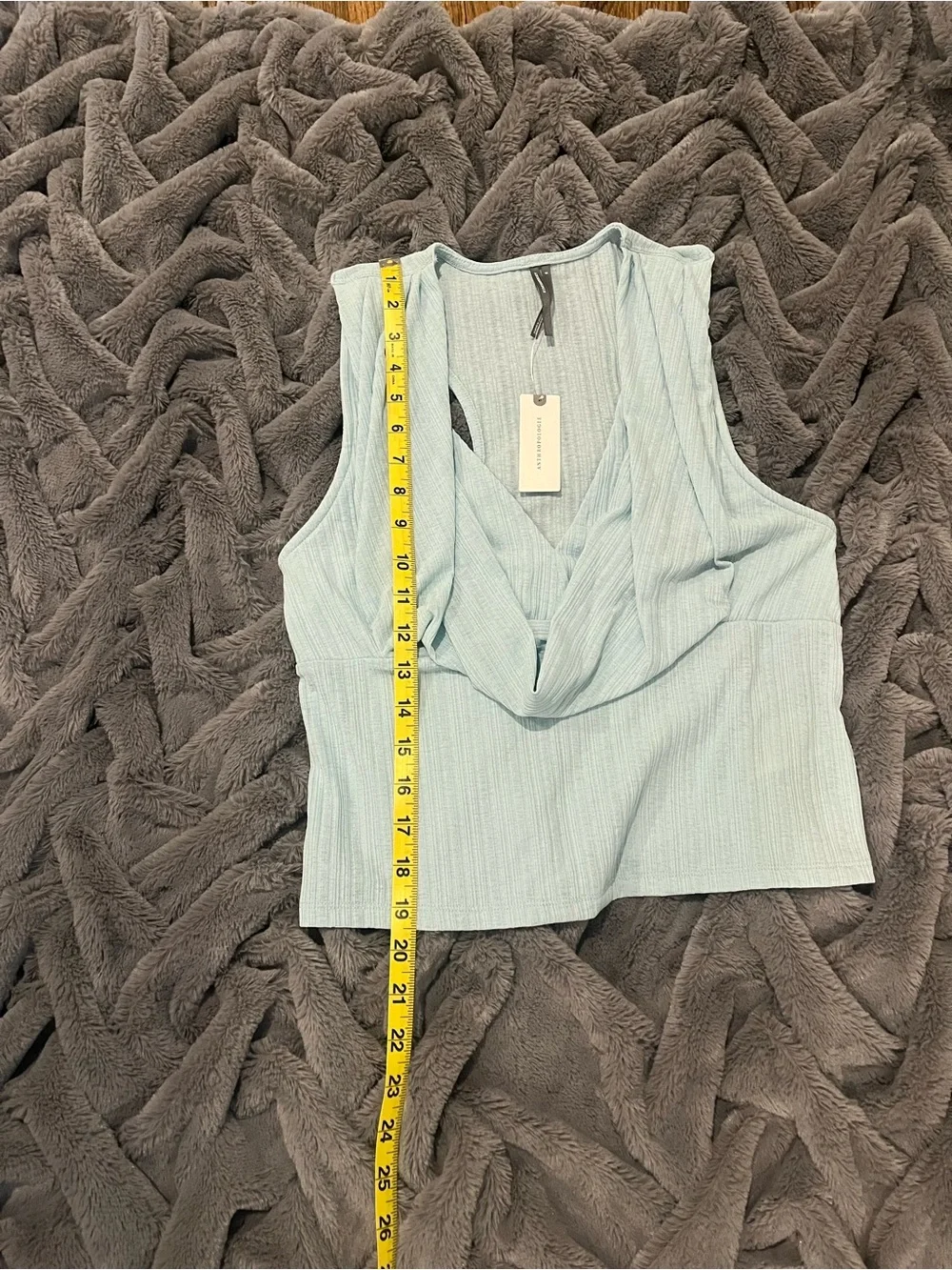 NWT Anthropologie Cropped Cowl-Neck Top - Picture 12 of 12